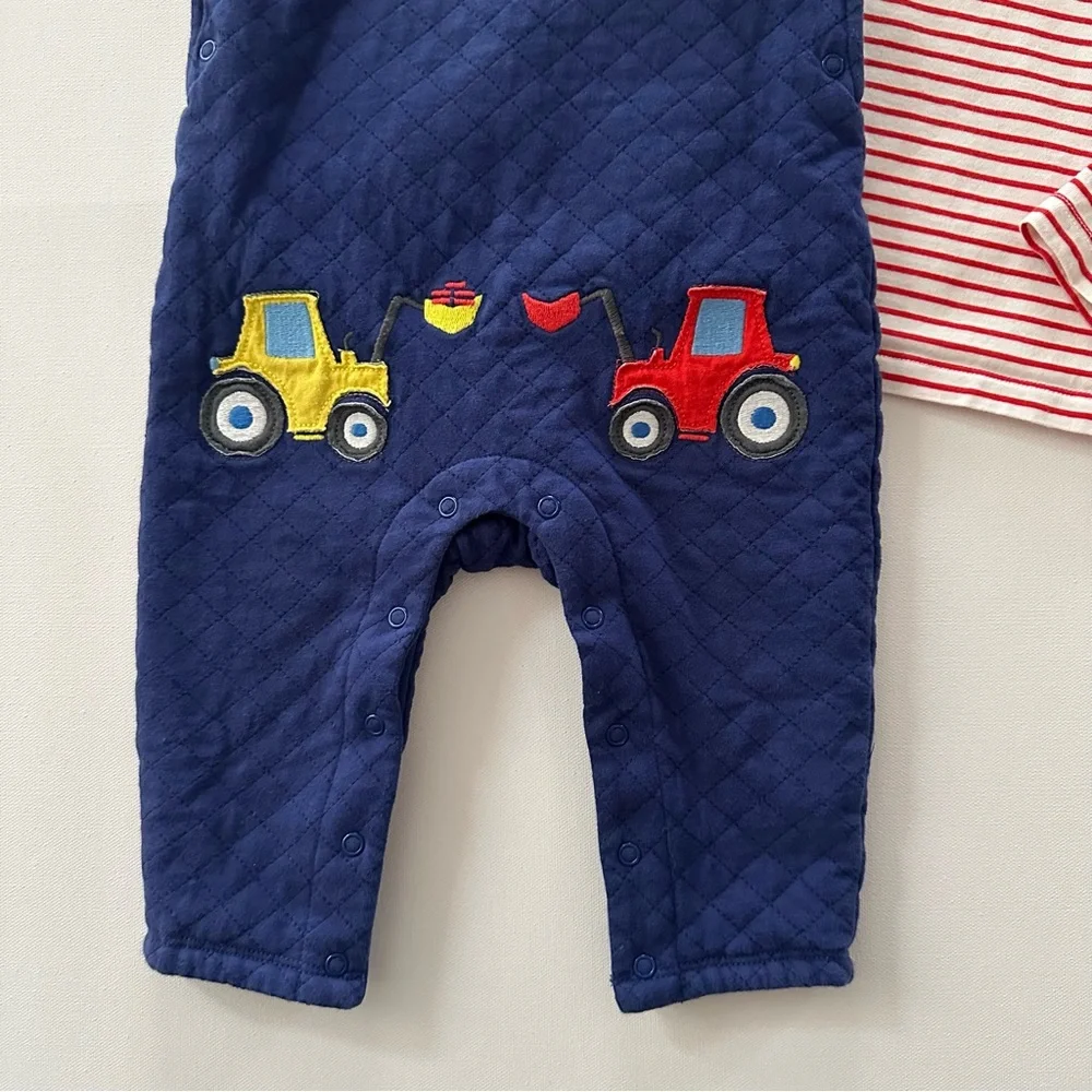 Baby Boden quilted navy